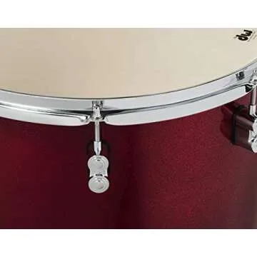 PDP By DW 7-Piece Concept Maple Shell Pack with Chrome Hardware Red to Black Fade