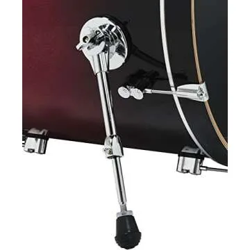 PDP By DW 7-Piece Concept Maple Shell Pack with Chrome Hardware Red to Black Fade