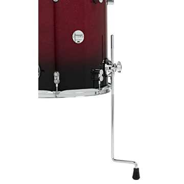 PDP By DW 7-Piece Concept Maple Shell Pack with Chrome Hardware Red to Black Fade