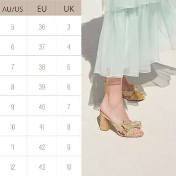 MUCCCUTE Women's Bow Knot Heeled Sandals Ankle Buckle Strap Chunky Heeled Open-toe Comfortable Wedding Party Fashion Heeled