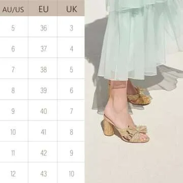 MUCCCUTE Women's Bow Knot Heeled Sandals Ankle Buckle Strap Chunky Heeled Open-toe Comfortable Wedding Party Fashion Heeled