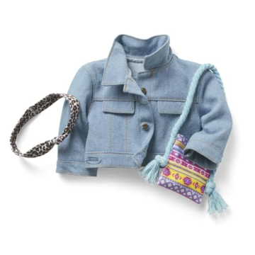 Stylish Denim Jacket & Purse Set for American Girl Dolls