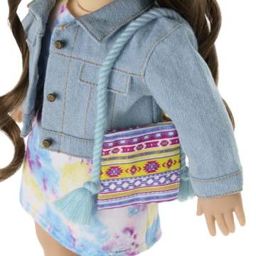 Stylish Denim Jacket & Purse Set for American Girl Dolls