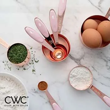 Stylish COOK WITH COLOR Measuring Cups Set | 8 PC