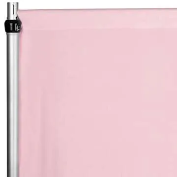 CVL 10ft Pink Spandex Drape Curtain for Weddings, Photo Booths, Events