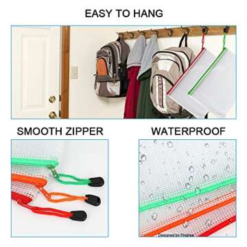 Umriox Zipper Bags - 12 Durables in 6 Colors for All