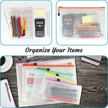 Umriox Zipper Bags - 12 Durables in 6 Colors for All