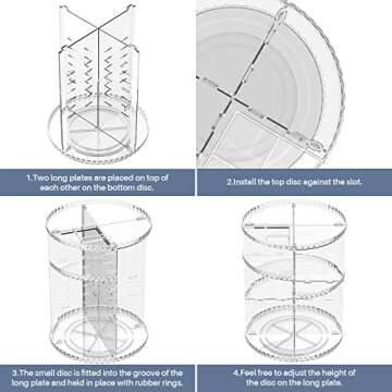 Vinmoso 360 Degree Rotating Makeup Organizer for Dresser