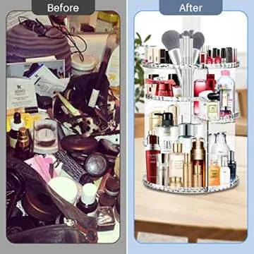 Vinmoso 360 Degree Rotating Makeup Organizer for Dresser