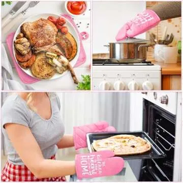 GROBRO7 6Pcs Oven Mitts & Pot Holders - Kitchen Essential