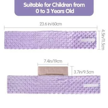Comfheat Colic and Gas Relief for Newborns and Infants, Flaxseed Heated Tummy Wrap, Baby Swaddling Belt with Soothing Warmth, Natural Relief for Upset Stomach in Babies and Toddlers, 0-3 Years (Puple)