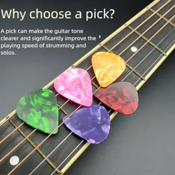 21 Pack Guitar Picks for All Musicians with Organizer Box
