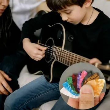 21 Pack Guitar Picks for All Musicians with Organizer Box