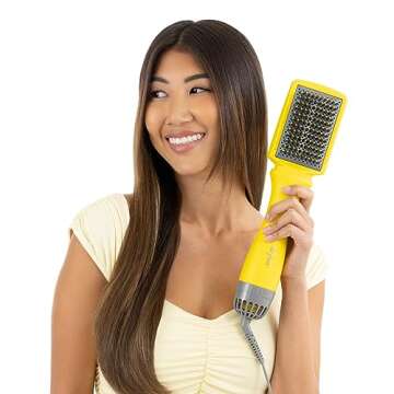 Drybar The Smooth Shot Paddle Brush Blow-Dryer | Smooths Hair for Easy Blowout, Reduces Frizz, Added...
