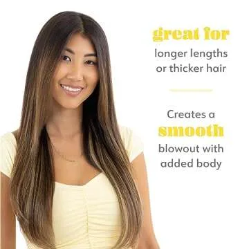 Drybar The Smooth Shot Paddle Brush Blow-Dryer | Smooths Hair for Easy Blowout, Reduces Frizz, Added Body, Quick & Easy One Step Styling for Long or Thicker Hair