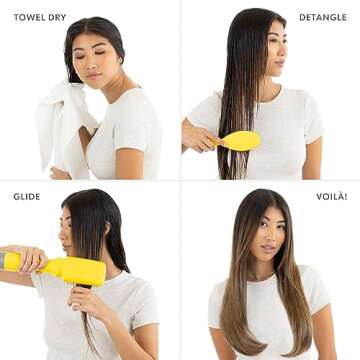 Drybar The Smooth Shot Paddle Brush Blow-Dryer | Smooths Hair for Easy Blowout, Reduces Frizz, Added Body, Quick & Easy One Step Styling for Long or Thicker Hair
