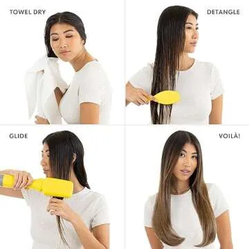 Drybar The Smooth Shot Paddle Brush Blow-Dryer | Smooths Hair for Easy Blowout, Reduces Frizz, Added Body, Quick & Easy One Step Styling for Long or Thicker Hair