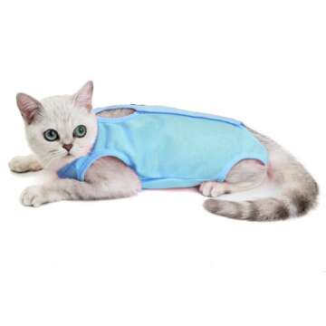 AiliStar Cat Surgery Recovery Suit for Quick Healing