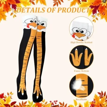 Fun Chicken Leg Socks for Thanksgiving and Holiday Cheer