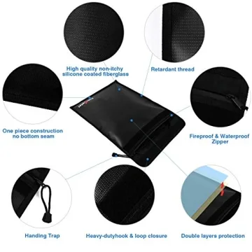 Fireproof Waterproof Document Bag Set for Valuables