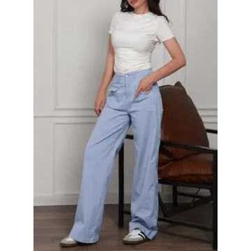 Stylish Wide Leg Cargo Pants for Women | Comfortable & Trendy