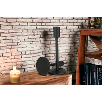 Black Candlestick Holders Set of 2 for Taper Candles