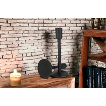Black Candlestick Holders Set of 2 for Taper Candles