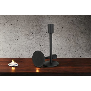 Black Candlestick Holders Set of 2 for Taper Candles