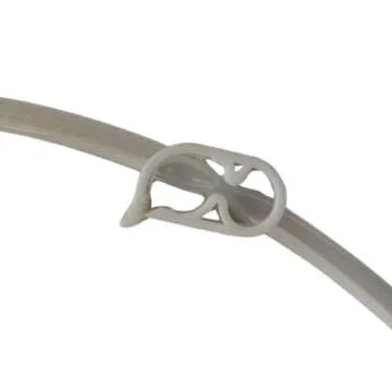 MycologyLids 6 Pack Plastic Tubing Clamps Adjustable 1/4"" - 1/2"", Tube Clamp, Laboratory Pinch Valve Flow Control Hose Clamp