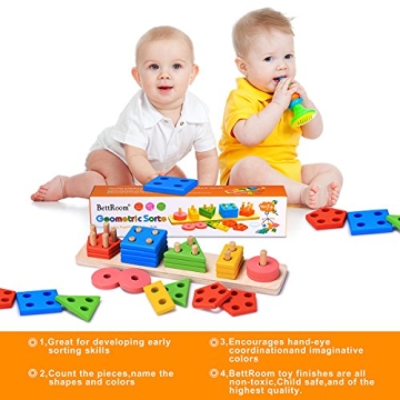 BettRoom Wooden Educational Toys for Toddlers