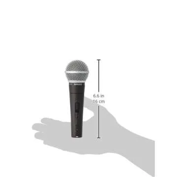 Shure SM58 Pro XLR Dynamic Microphone with On/Off Switch - Professional Studio & Live Performance Cardioid Mic for Vocals, Podcasting, and Recording (SM58S)