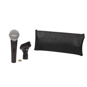 Shure SM58 Pro XLR Dynamic Microphone with On/Off Switch - Professional Studio & Live Performance Cardioid Mic for Vocals, Podcasting, and Recording (SM58S)