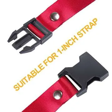 YGDZ 1 Inch Buckles, 18pcs Side Release Plastic Buckles Colorful Heavy Duty Plastic Buckles for Backpack Belt Sewing Fanny Pack