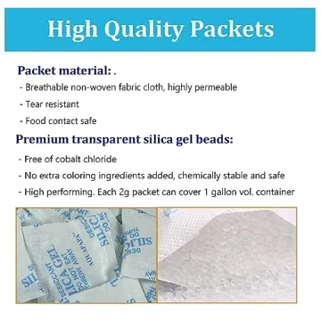 Premium Silica Gel Desiccant Packs for Effective Moisture Control