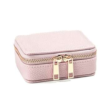 Pill Organizer – Vegan Leather Pill Case with Removable 7-Day Daily Pill Organizer – a Travel Pi...