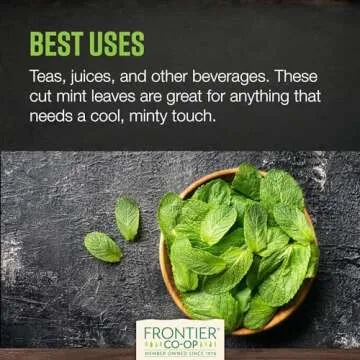 Frontier Co-op Bulk Peppermint Leaf, 1 Pound, Cut, Sifted Peppermint For Tea & Cooking, Cool, Refreshing Scent