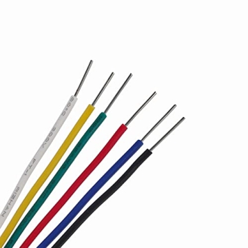 TUOFENG 22 AWG Hook-Up Wire - 6 Colors, Durable and Flexible