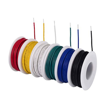 TUOFENG 22 AWG Hook-Up Wire - 6 Colors, Durable and Flexible