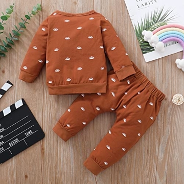 Noubeau Toddler Baby Fall Waffle Knit Outfit for Infants