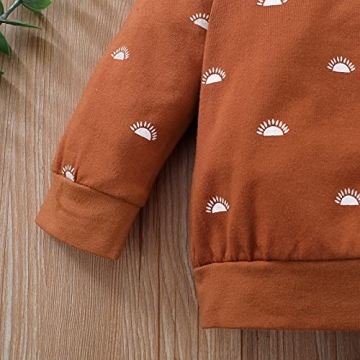 Noubeau Toddler Baby Fall Waffle Knit Outfit for Infants