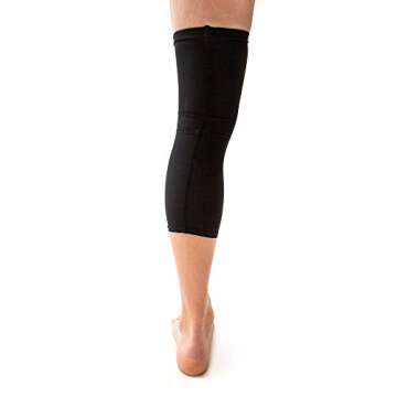 McDavid Hex Knee Compression Sleeves, Pull-On Padded Protection, Moisture Wicking (1 Pair)