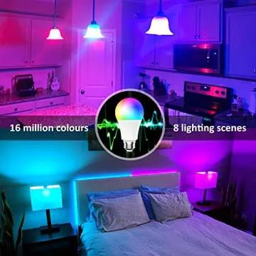 Smart WiFi LED Bulb with RGB and White Color Changing