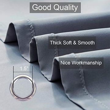 LA PALMA Thermal Blackout Curtains Grommet Drapes Pack of 2