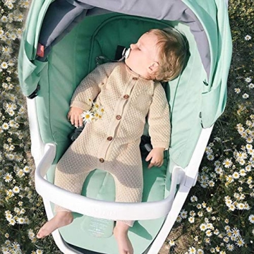 Mimixiong Baby Knitted Romper with Warm Hat Set 0-12M