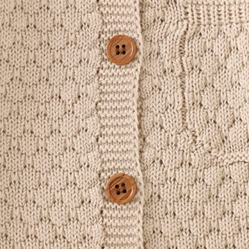 Mimixiong Baby Knitted Romper with Warm Hat Set 0-12M