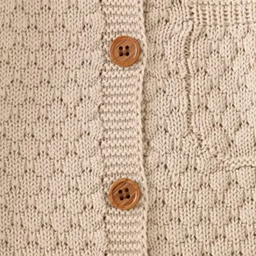 Mimixiong Baby Knitted Romper with Warm Hat Set 0-12M