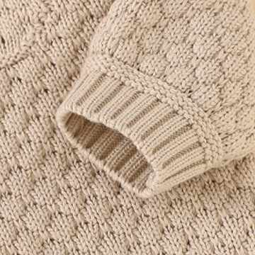 Mimixiong Baby Knitted Romper with Warm Hat Set 0-12M