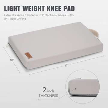 HappyPicnic Waterproof Garden Kneeling Pad – 2 inch Thick Comfort