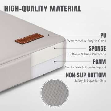 HappyPicnic Waterproof Garden Kneeling Pad – 2 inch Thick Comfort