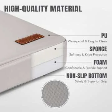 HappyPicnic Waterproof Garden Kneeling Pad – 2 inch Thick Comfort